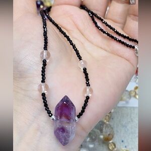 Amethyst and Spinel Necklace